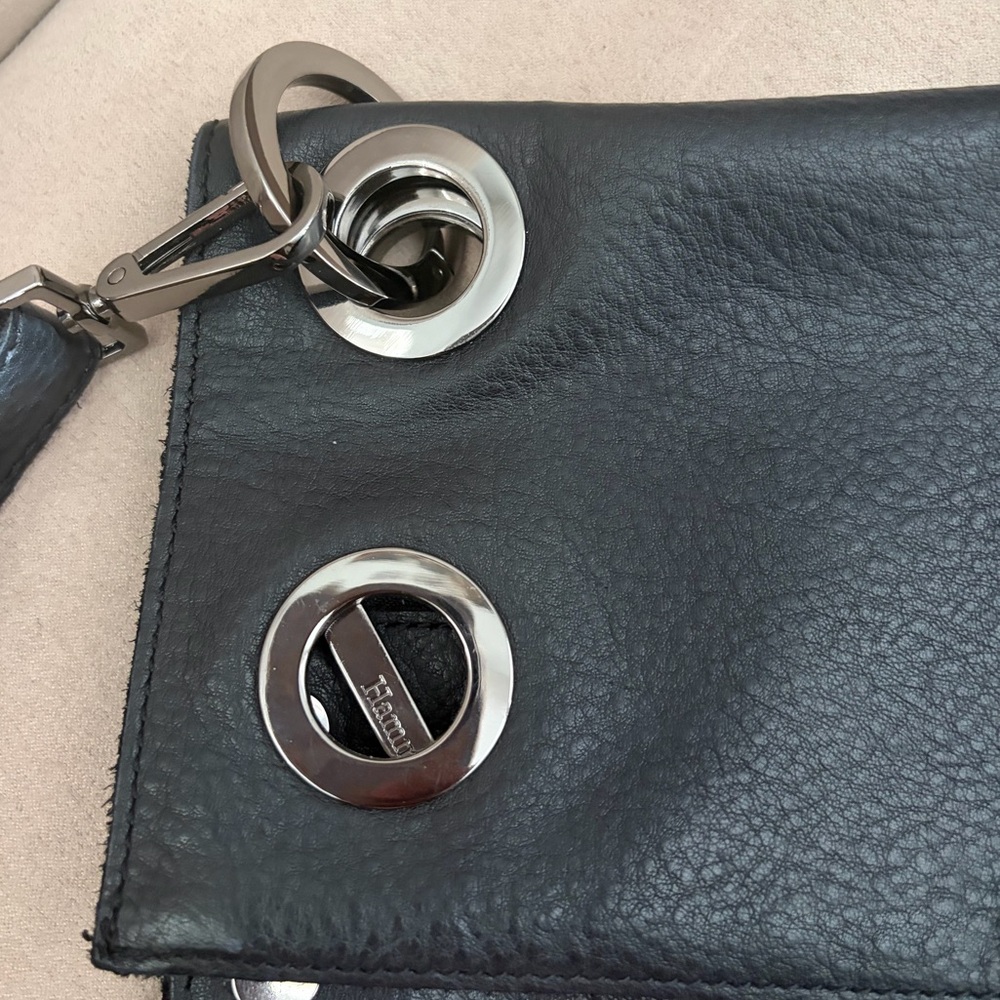 Hammitt Large Montana Adjustable Black Leather Shoulder/Crossbody Bag - Picture 13 of 16